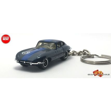 RARE NICE KEYCHAIN BLUE JAGUAR E-TYPE/XKE CONVERTIBLE CUSTOM Ltd GREAT GIFT