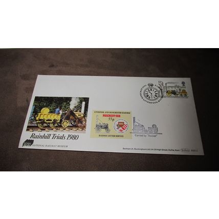 1980 GB Cover - National Railway Museum, Rainhill Trials -Liverpool / Manchester