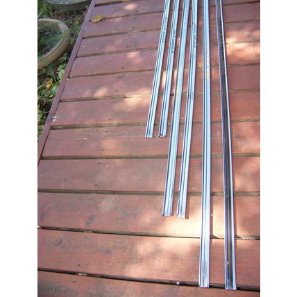 1965 CHRYSLER NEW YORKER 2D HT UPPER BODY SIDE TRIM OEM 6 PCS TWO DOOR HARD TOP