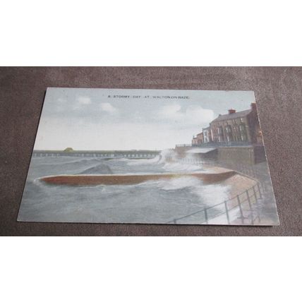 Early Postcard - A Stormy Day @ Walton-On-Naze - Tendring Essex
