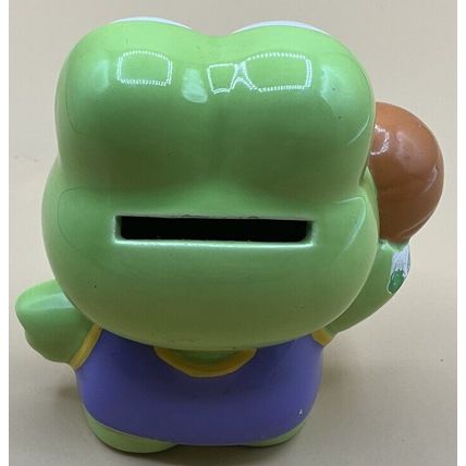 A Adorable Small Vintage Sanrio Keroppi Basketball Coin Bank Piggy Bank