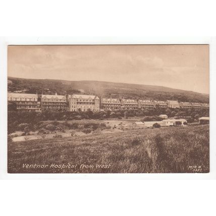 Ventnor Hospital from the West Isle of Wight Postcard MJR