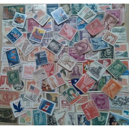 100 USA America Unused Mint Stamps Over 70 Years Old! Low Price