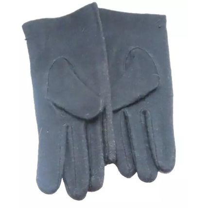 Ladies Gloves Black with Seed Bead Detail 23.5 CM Clothing Accessory Winter