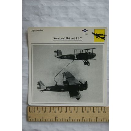 Keystone LB-6 & LB-7 - USA - Light Bomber - Collectors Club Card