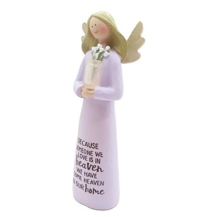 Angel Ornament/Figurine Because Someone We Love is ..12 CM Gift Faith Home Decor