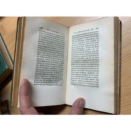 RARE* 1798 HISTOIRE DE LA RIVALITE FRANCE & ANGLETERRE VOL 3 ANTIQUE BOOK (P3)