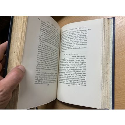 RARE* 1923 THE LETTERS OF ROBERT LOUIS STEVENSON VOL 23 ANTIQUE BOOK (P6)
