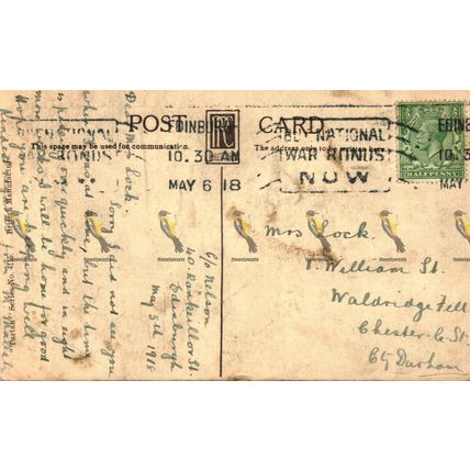 St Giles Cathedral (Robertson Tartan), Edinburgh, 4115 Philco Postcard, 1918