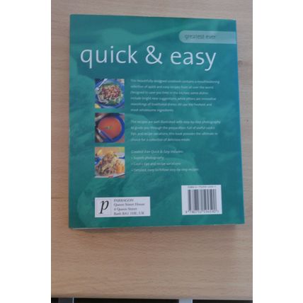 Greatest Ever Quick & Easy Cookbook: Easy & Delicious Step-by-Step Recipes 2002