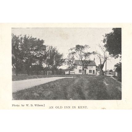 An Old Inn In Kent Pub Antique Idle Moments Rare Postcard