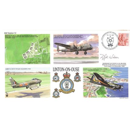 Linton On Ouse RAF Station DJR Wilson of 51 Squadron WW2 LTD TO 80 Map Hand Sign