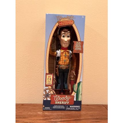 Disney Store Official Sheriff Woody Interactive Toy Story Pull String Doll