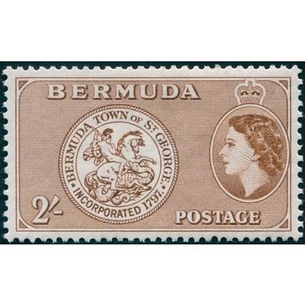 Bermuda 1953 2s brown SG146 unused