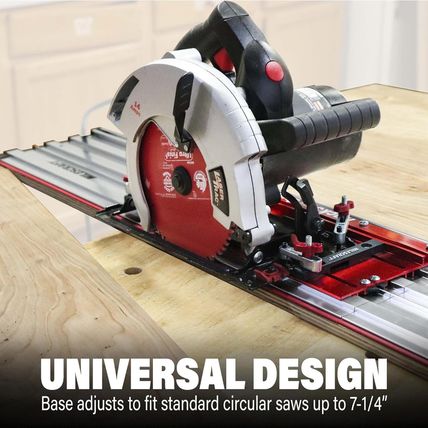 Milescraft 1409 Track Saw Guide - Universal for 7-1/4" Circular Saws, 50" Cuttin