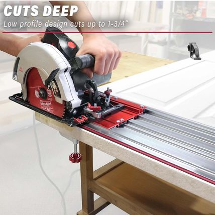 Milescraft 1409 Track Saw Guide - Universal for 7-1/4" Circular Saws, 50" Cuttin