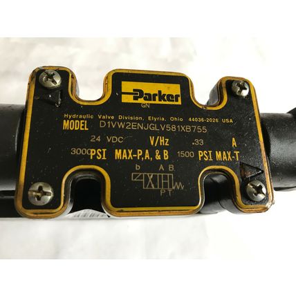 PARKER D1VW2ENJGLV581XB755 HYDRAULIC VALVE, 3000/1500 psi ,SM