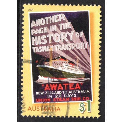 AUSTRALIA 2004: BON VOYAGE - $1 UNION STEAM USED (G4)