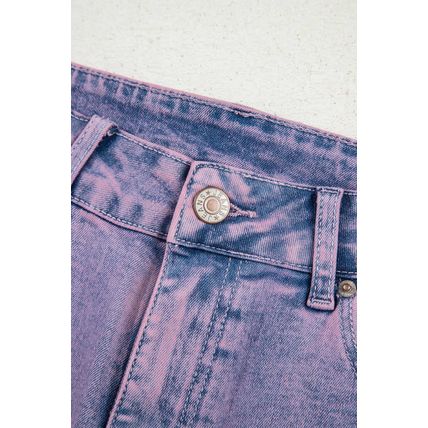 Orchid Petal Vintage Wash Frayed Hem Ankle-length Jeans