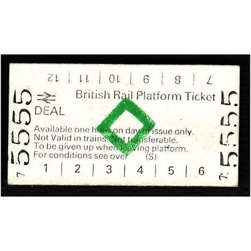 Railway Platform Ticket DEAL BRB(S) Green Diamond Edmondson 5555