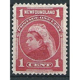 Newfoundland 1897 SG84 1c Carmine Mounted Mint ....