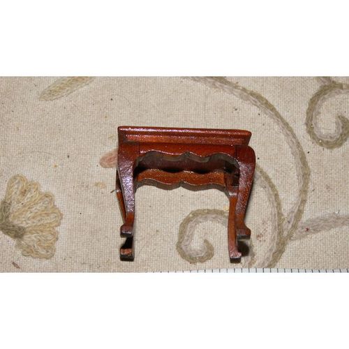 1:12 dollshouse Georgian Mahogany Side Table Cabriolet legs