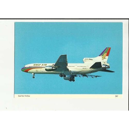 Aviation307 GULF AIR TriStar Postcard by Skilton