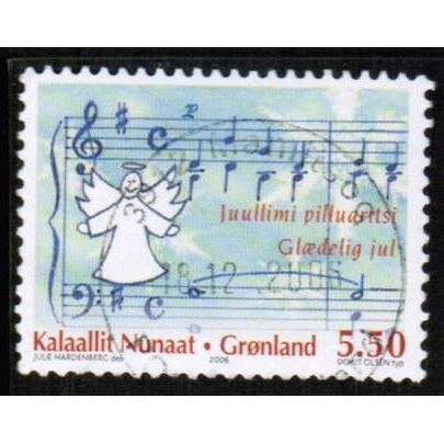 2006 Greenland Sc# 485 used - Christmas 5.50 krone