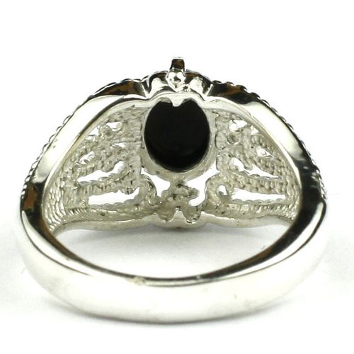 Black Onyx, 925 Sterling Silver Ladies Ladies Ring, SR365