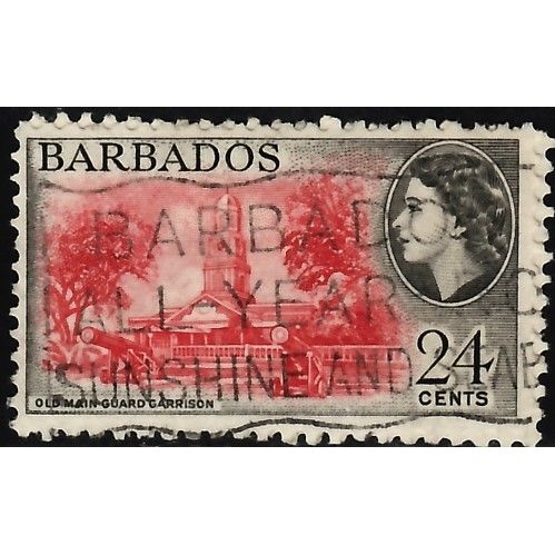 Barbados, 1953-57 Garrison, SG #297 (Scott #243), used