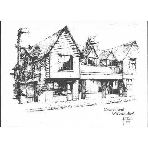 London - Walthamstow - Church End in 1927 - Museum art postcard 1983