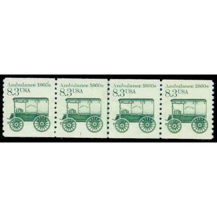2128 8.3c Ambulance Very Fine MNH Dry Gum PNC 1/4 R0590