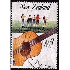 New Zealand, 1986 $1 Music, SG 1410 (Scott #860), used