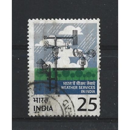 India.Centenary of Indian Meteorological Department stamp.Fine Used.June23
