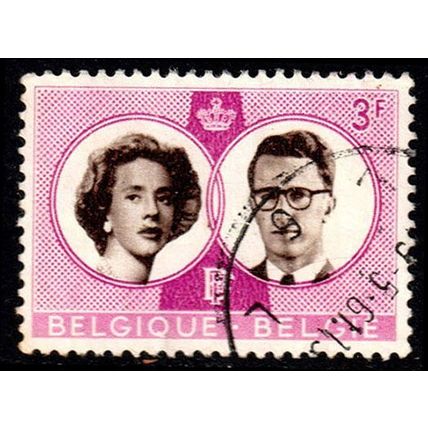 Belgium 1960 Royal Wedding 3F Used Stamp