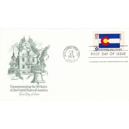 United States 1976 Colorado FDC Washington DC cancel unaddressed VGC