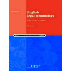 Boom Juridische studieboeken - English legal terminology