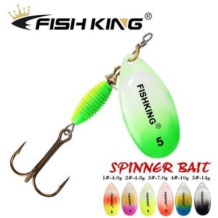 FISH KING Metal Spinner Bait – 4g 4.8g 7g 10g 14g – High-Quality Hard Baits