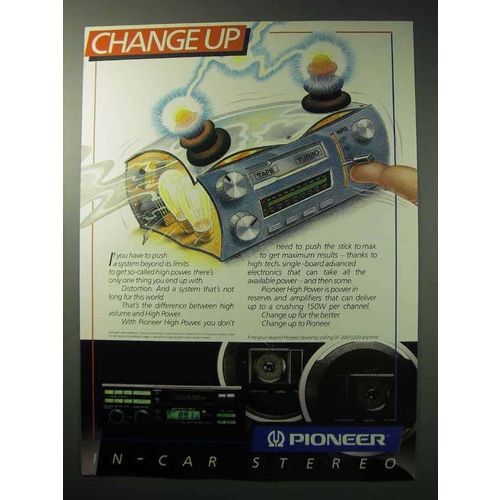 1986 Pioneer In-Car Stereo Ad - Change Up