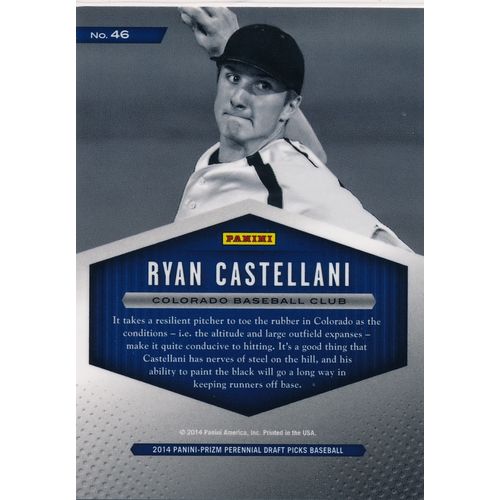 2014 Panini Prizm Perennial Draft Picks Draft Class 46 Ryan Castellani Rockies