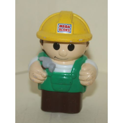 Mega Bloks Construction Worker Play Figure