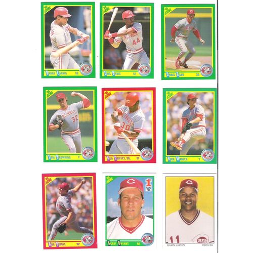 1990 Score Cincinnati Reds team set w/traded-34 cards- 2 Larkin, Davis, Sabo