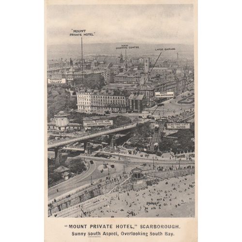 "Mount Private Hotel" ScarboroughYorkshire Postcard (YKS77351)