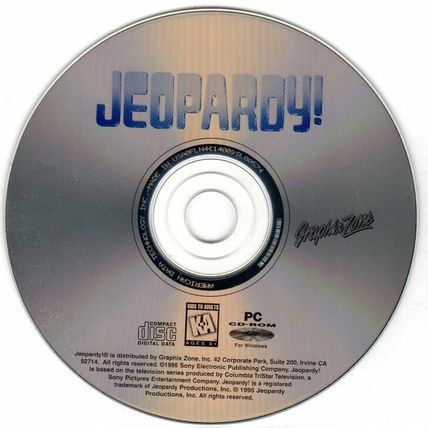 JEOPARDY! (PC-CD, 1995) for Windows - NEW CD in SLEEVE