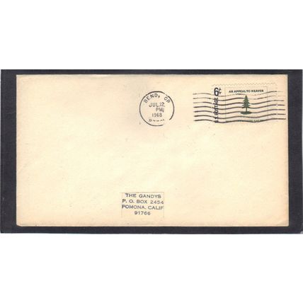 Cover 1347 6c George Washington's Cruisers (No Cachet-Label/A) CV41574