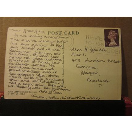 PORT LYMPNE, KENT.. used postcard 1978 pm