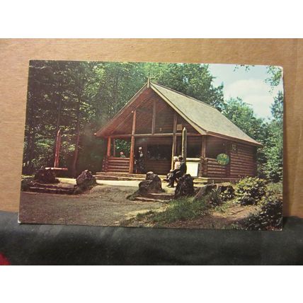 THE LOG CABIN AT SYMONDS YAT ROCK, GLOUCESTERSHIRE unused postcard =