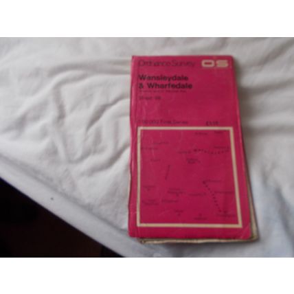 O.S MAP WENSLYDALE / WHARFDALE (23/01) OLD NOT BEST CONDITION