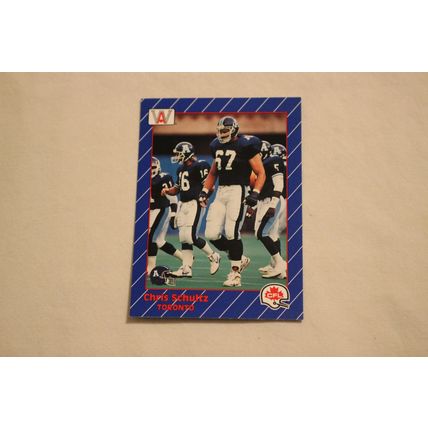Chris Schultz 1991 AW Sport All-World CFL NO. 96