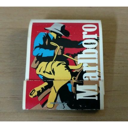 Marlboro Cigarettes cowboy on horse Matchbook